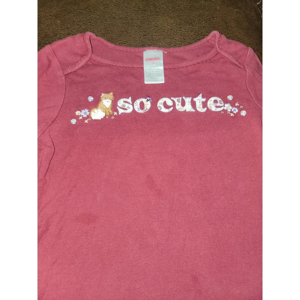 Gymboree autumn highlands fox shirt so cute size‎ 5